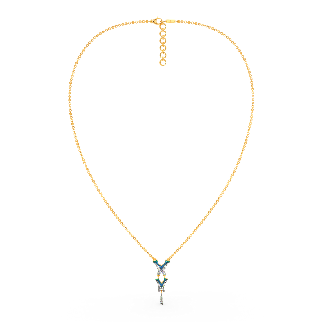 In A Blue Fantasy World Diamond Necklaces