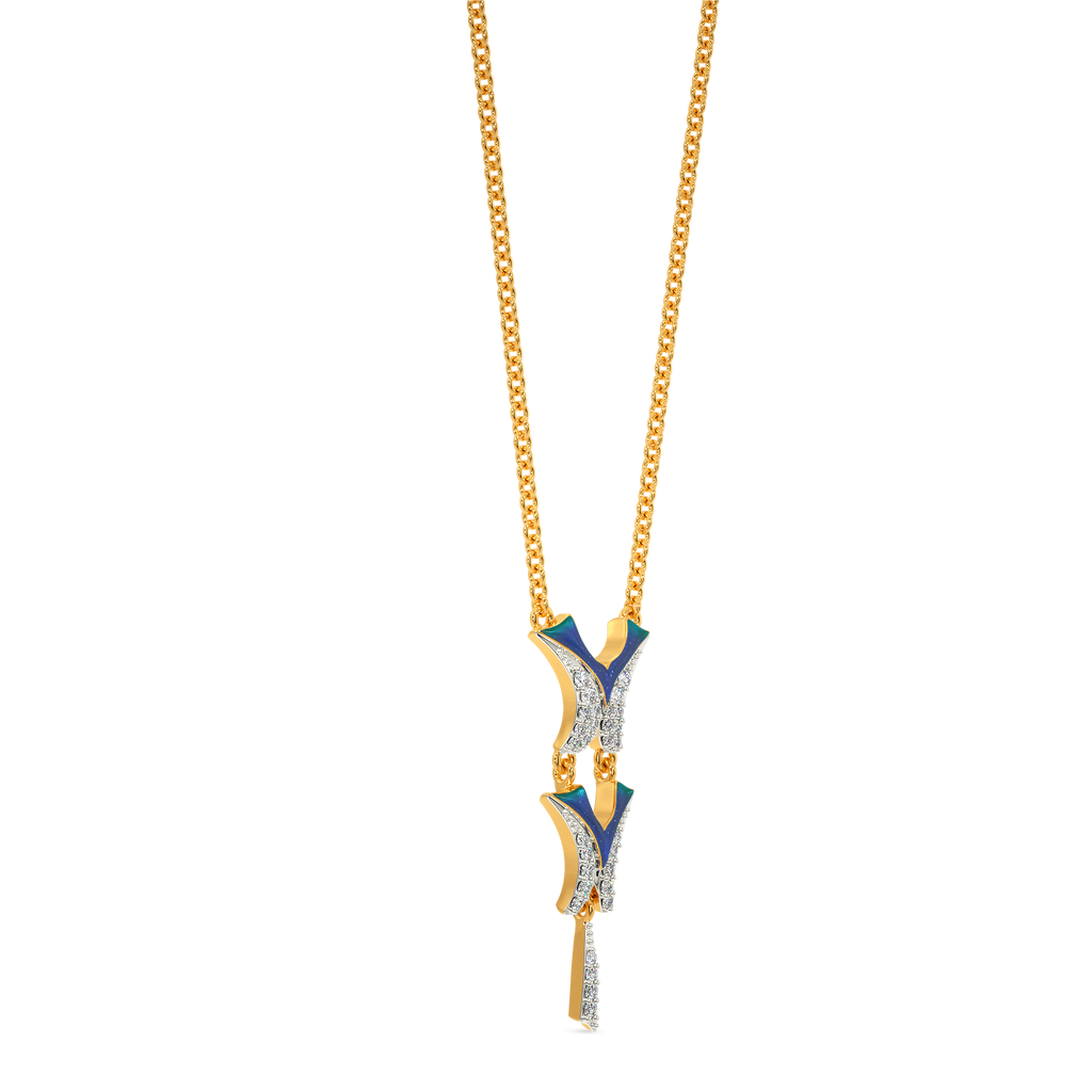 In A Blue Fantasy World Diamond Necklaces