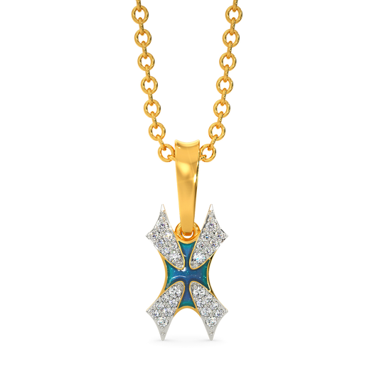In A Blue Fantasy World Diamond Pendants