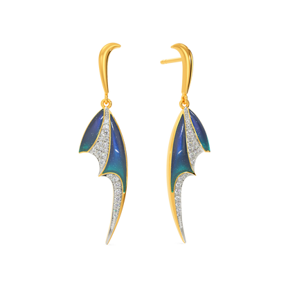 Blue Dreams Diamond Earrings