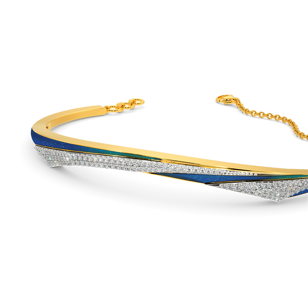 Blue Dreams Diamond Bangles