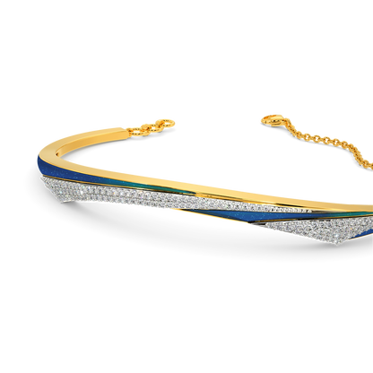 Blue Dreams Diamond Bangles