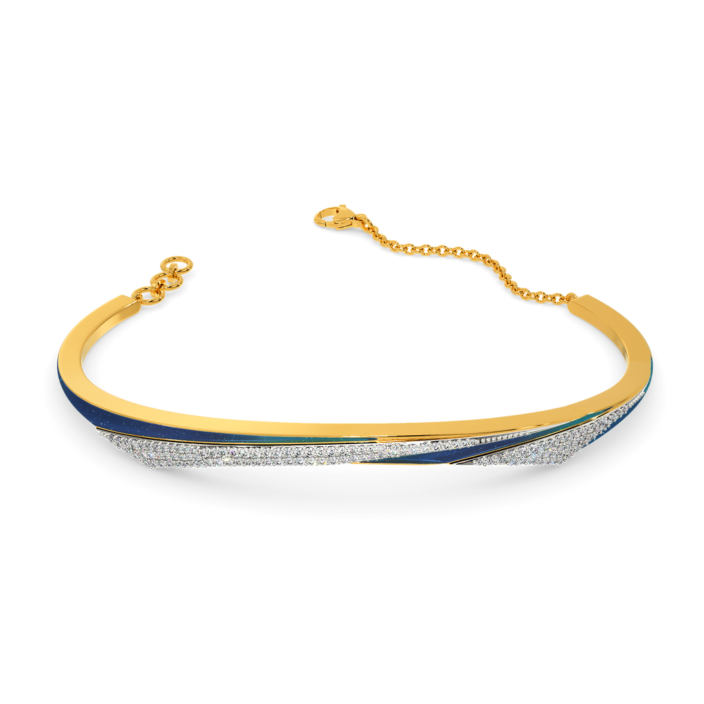Blue Dreams Diamond Bangles