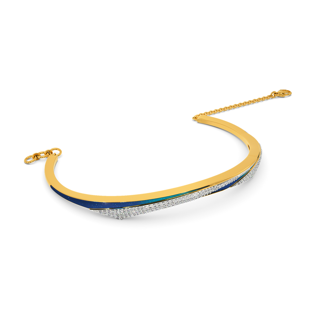 Blue Dreams Diamond Bangles
