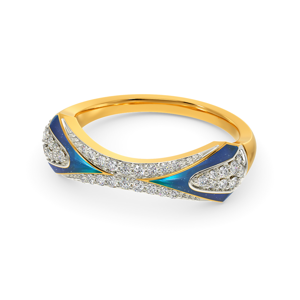 Blue World Diamond Rings