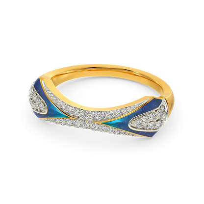 Blue World Diamond Rings