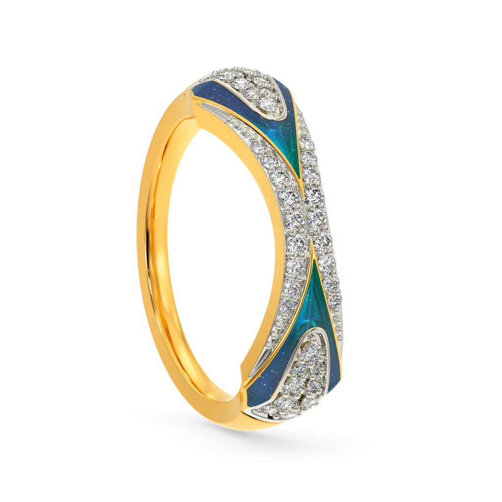 Blue World Diamond Rings