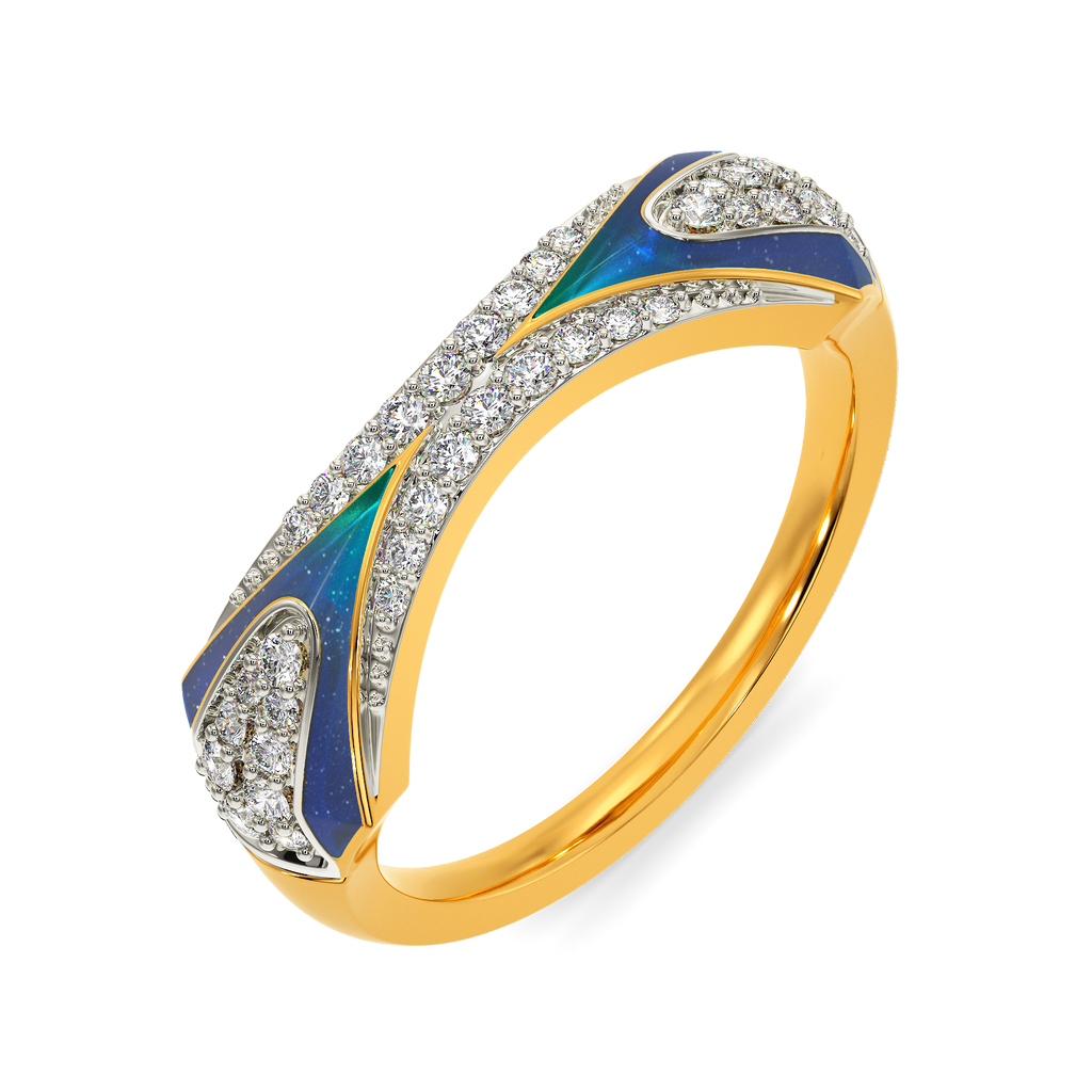 Blue World Diamond Rings