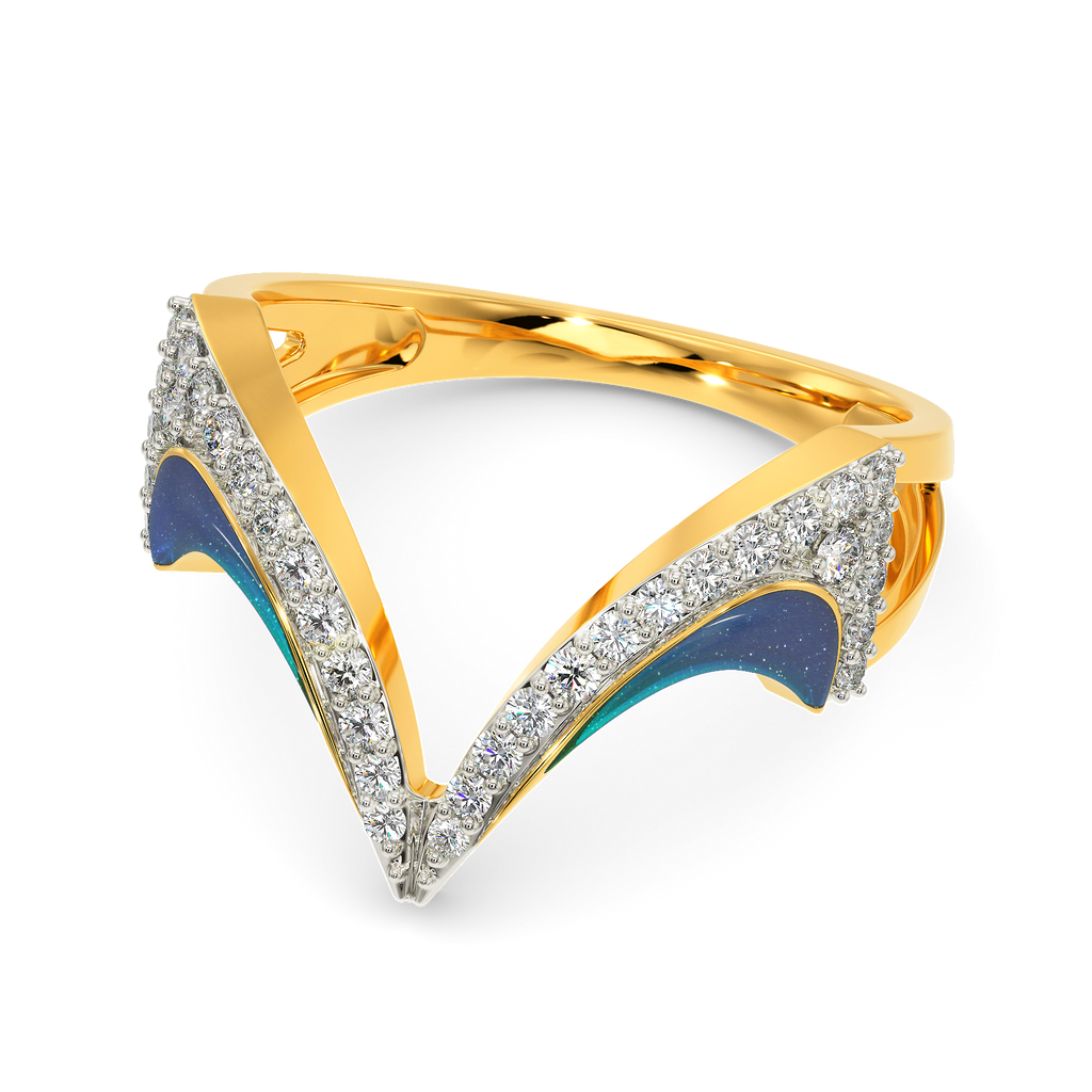 Glow In Blue Diamond Rings
