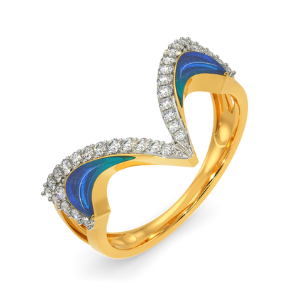 Glow In Blue Diamond Rings