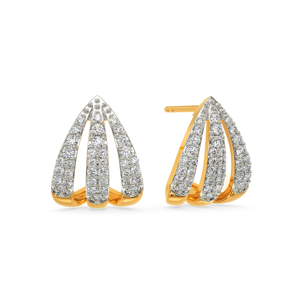 Glow With The Flow  Diamond Earrings