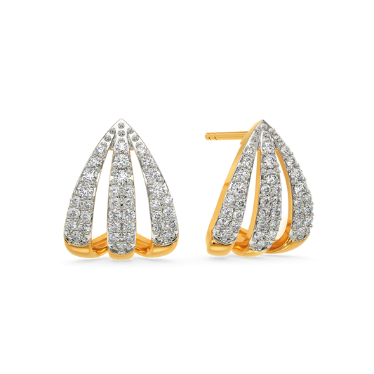 Glow With The Flow  Diamond Earrings