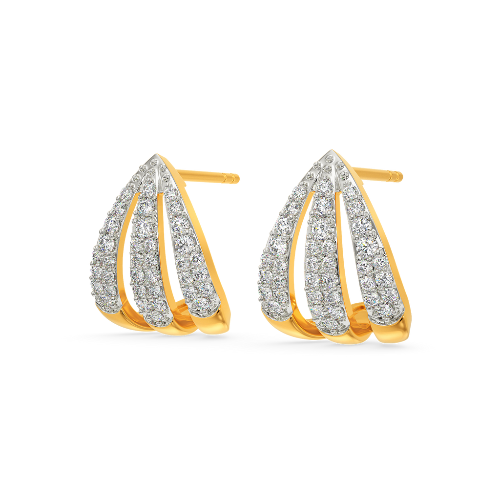 Glow With The Flow  Diamond Earrings