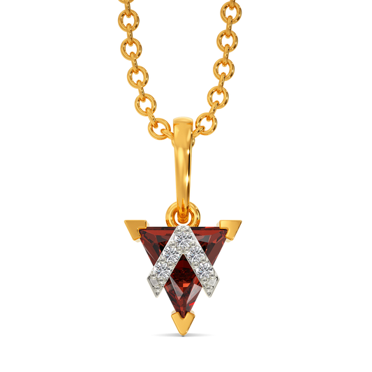 Iconic Garnet Diamond Pendants