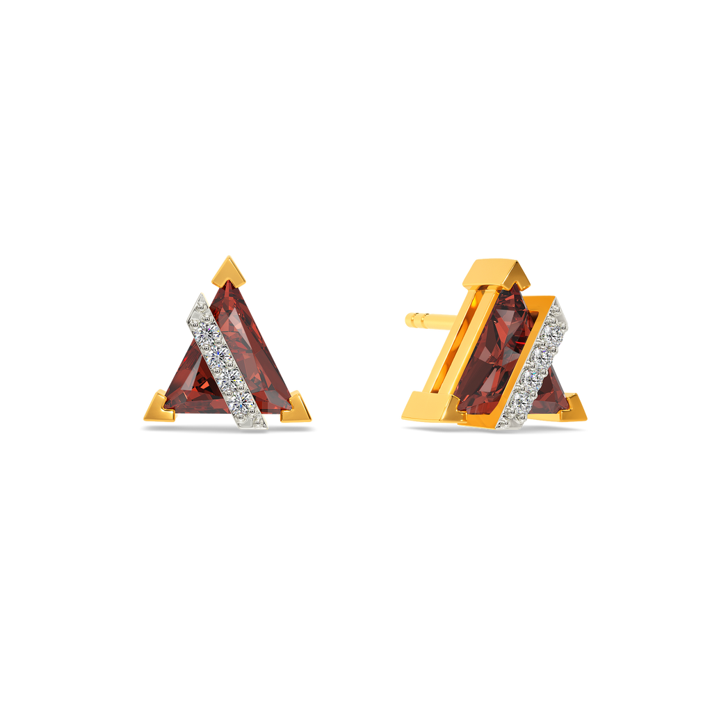 Iconic Garnet Diamond Earrings