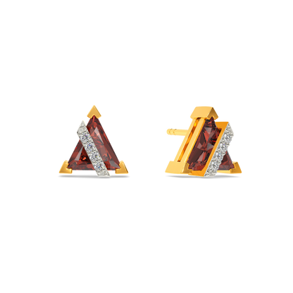 Iconic Garnet Diamond Earrings