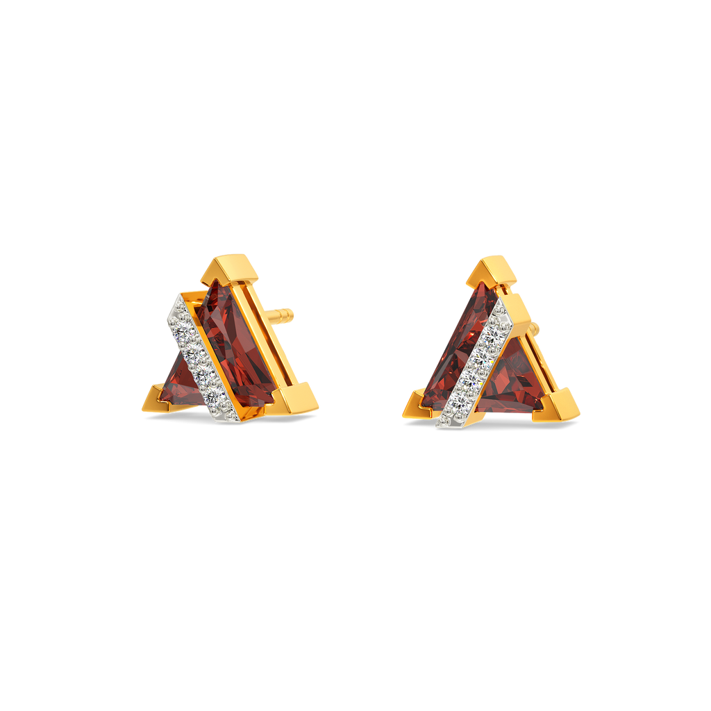 Iconic Garnet Diamond Earrings