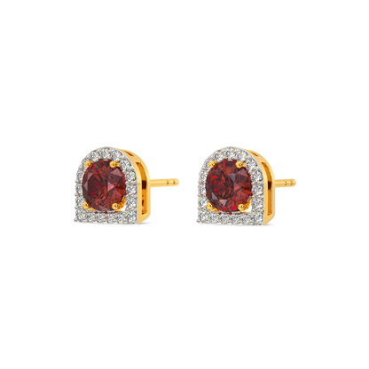 Red Craze Diamond Earrings