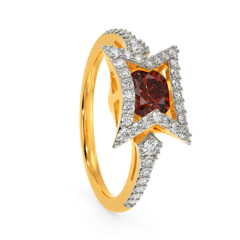 Dramatic Red Diamond Rings