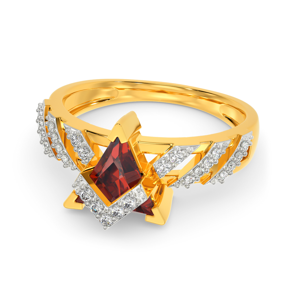 Red Drama Diamond Rings