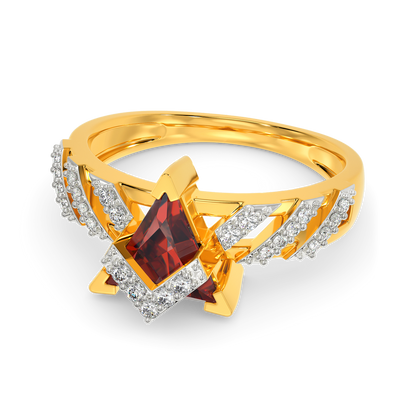 Red Drama Diamond Rings