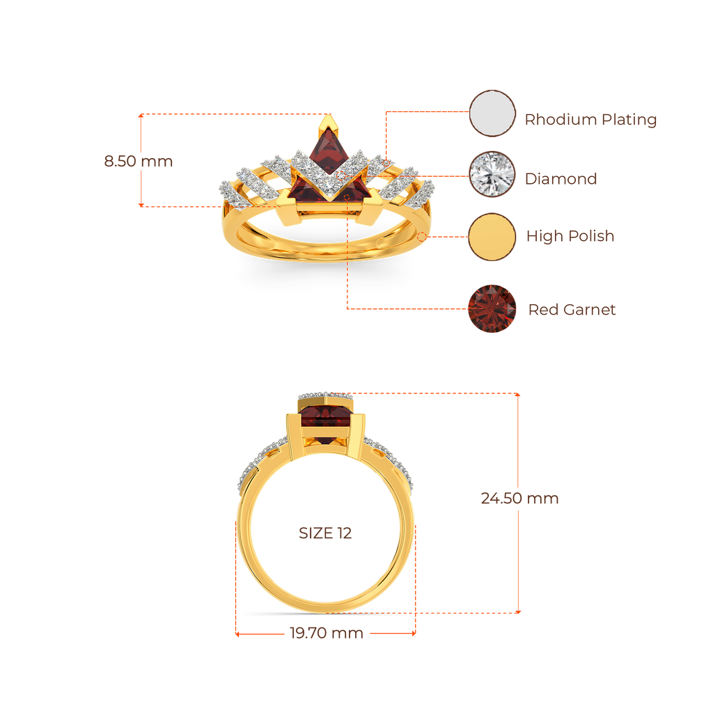 Red Drama Diamond Rings