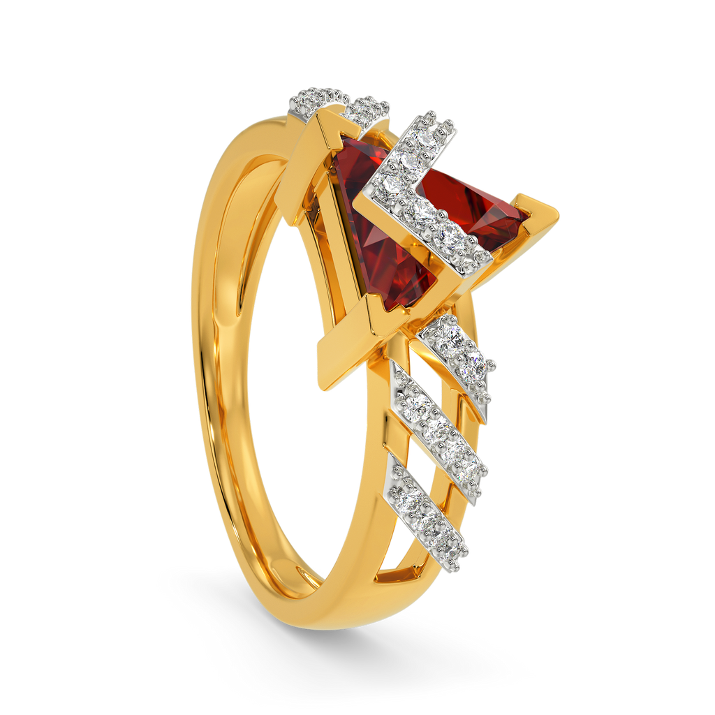 Red Drama Diamond Rings
