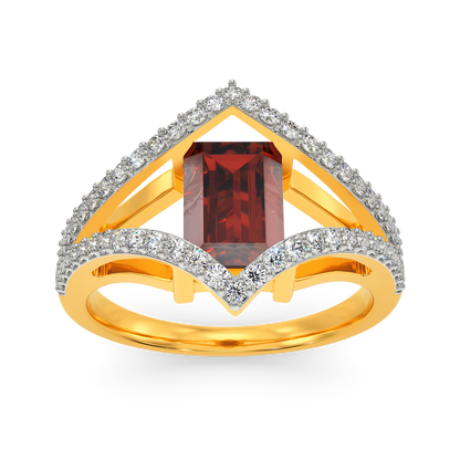 Red Glam Diamond Rings