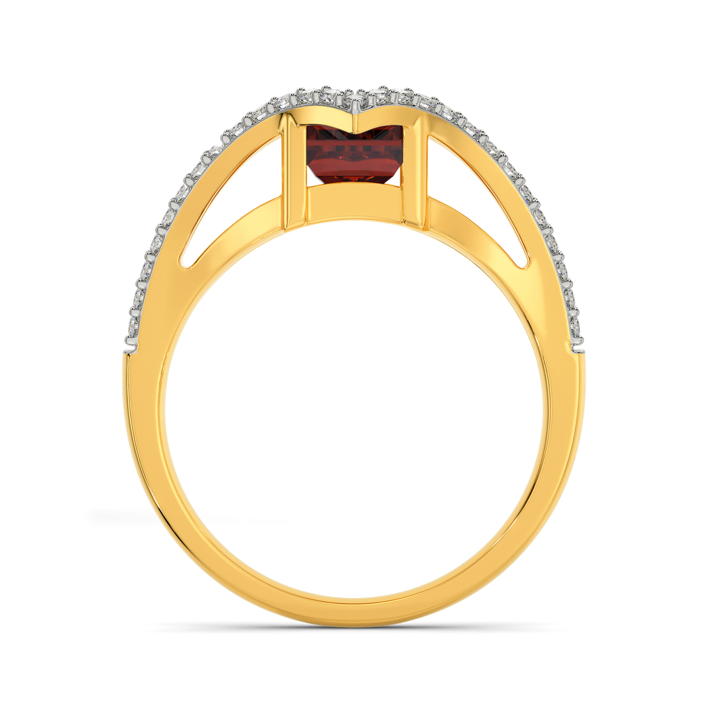 Red Glam Diamond Rings