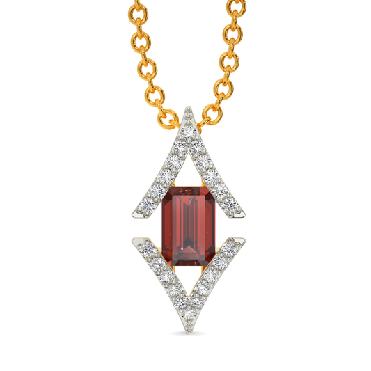 Red Glam Diamond Pendants