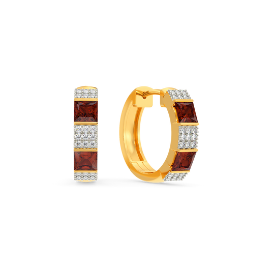 Dream In Red Diamond Earrings