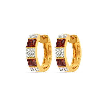 Dream In Red Diamond Earrings