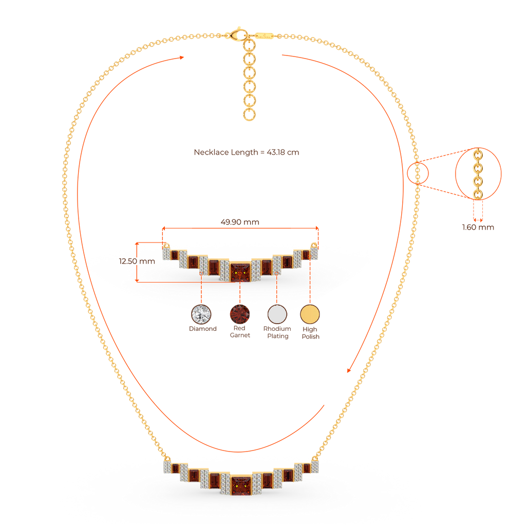 Dream In Red Diamond Necklaces