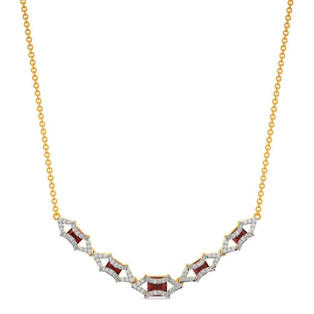 Red Famed Diamond Necklaces