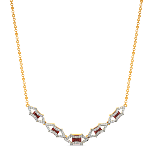 Red Famed Diamond Necklaces