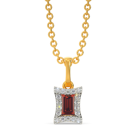 Red Famed Diamond Pendants