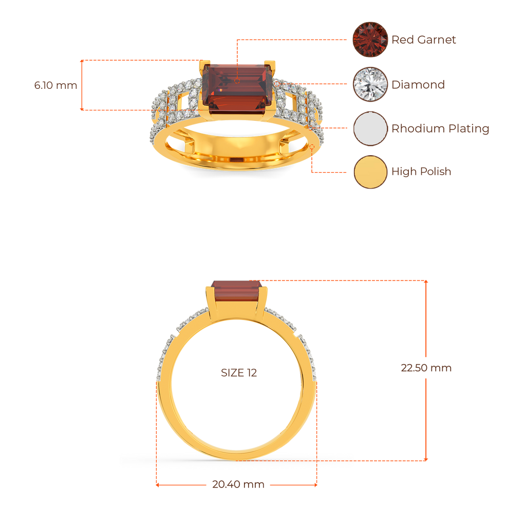 Red Fair Diamond Rings