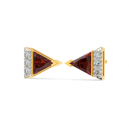 Bawse Red Diamond Earrings