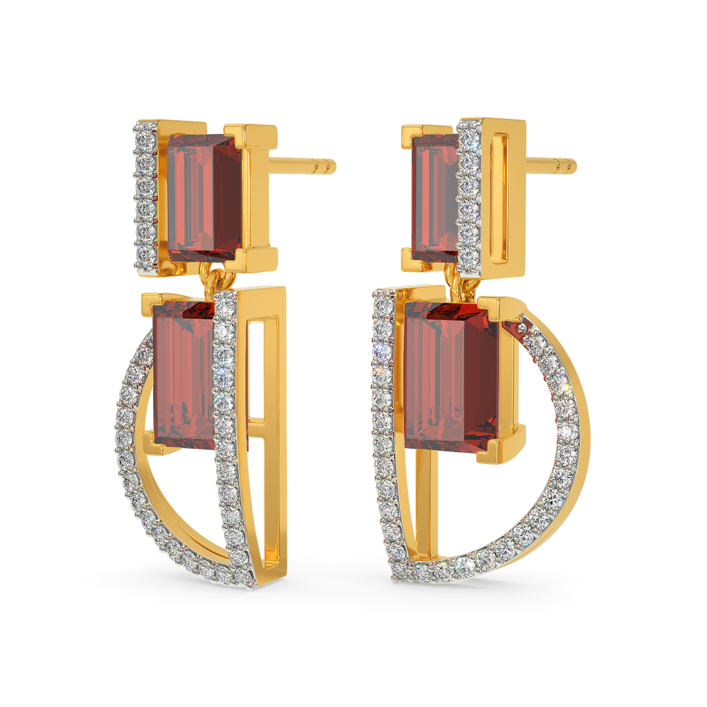 Red Desire Diamond Earrings