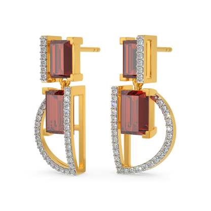 Red Desire Diamond Earrings