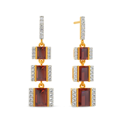 Red Vibe Diamond Earrings