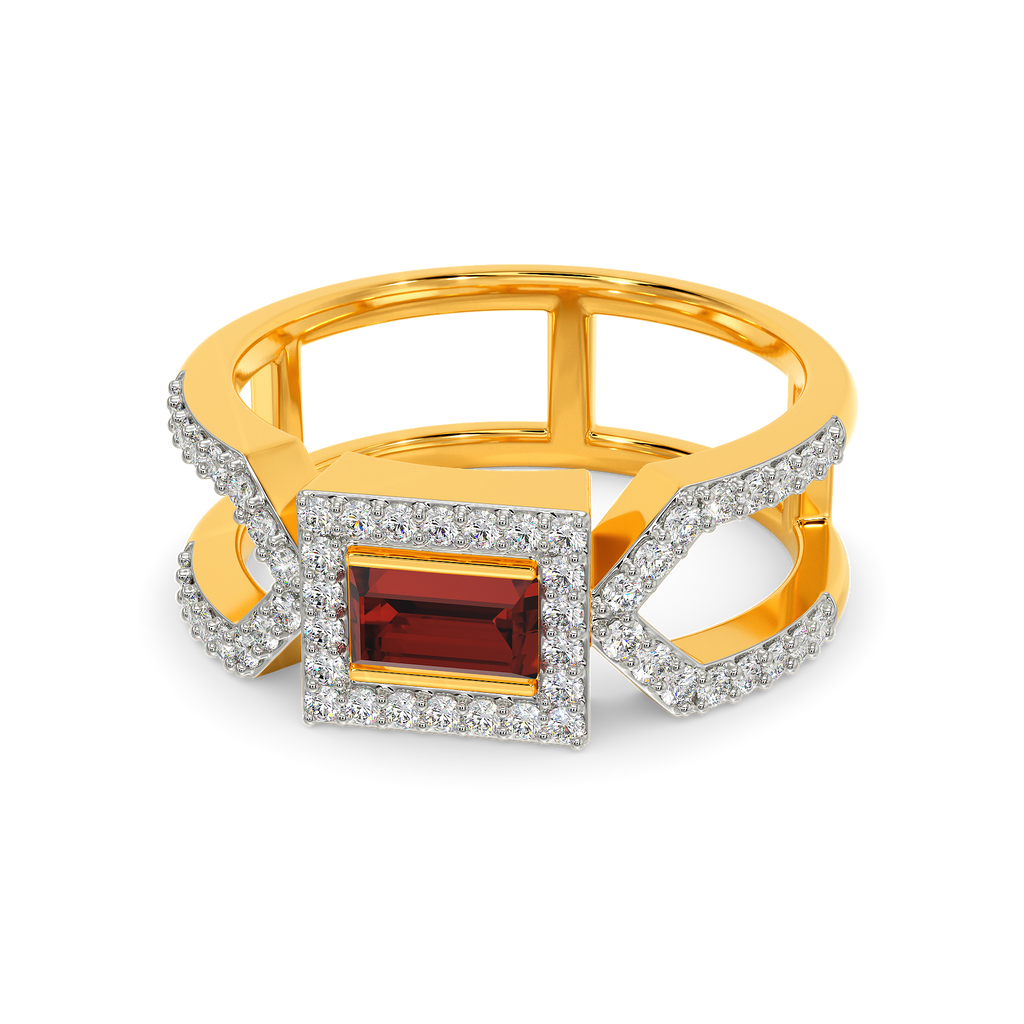 Poppin Red Diamond Rings