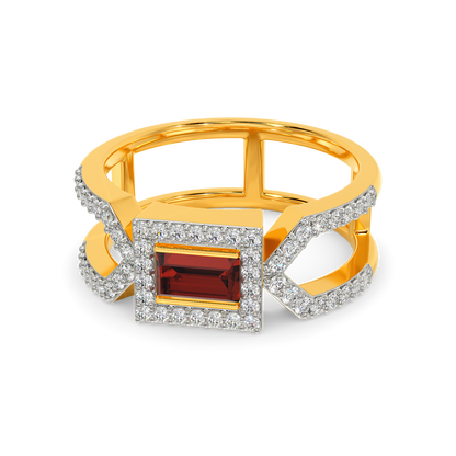 Poppin Red Diamond Rings