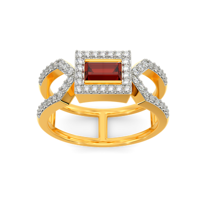 Poppin Red Diamond Rings