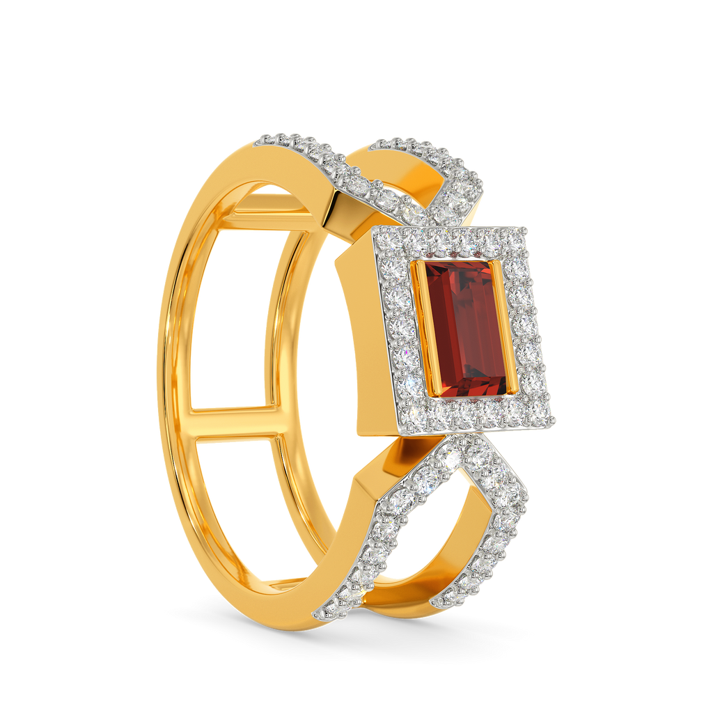 Poppin Red Diamond Rings