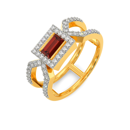 Poppin Red Diamond Rings