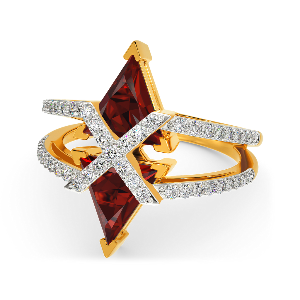Red Blaze Diamond Rings