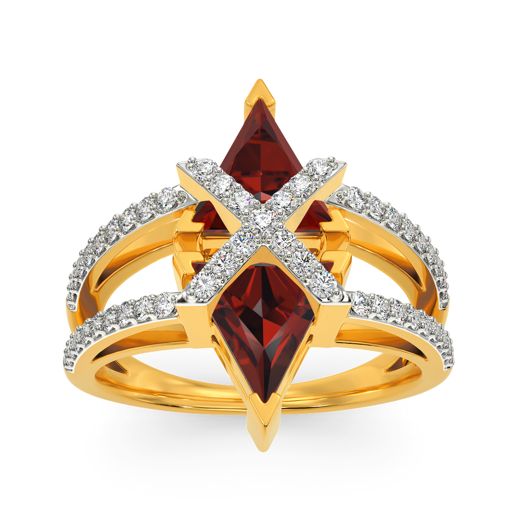 Red Blaze Diamond Rings
