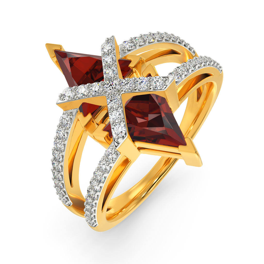 Red Blaze Diamond Rings