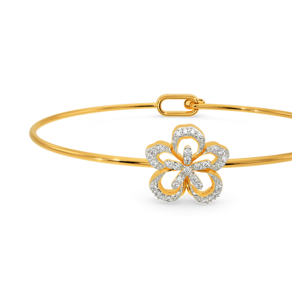 Sing The Floral Song Diamond Bangles